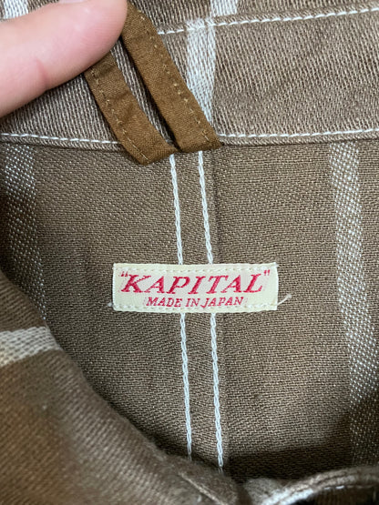 Kapital linen Phillies stripe coverall jacket