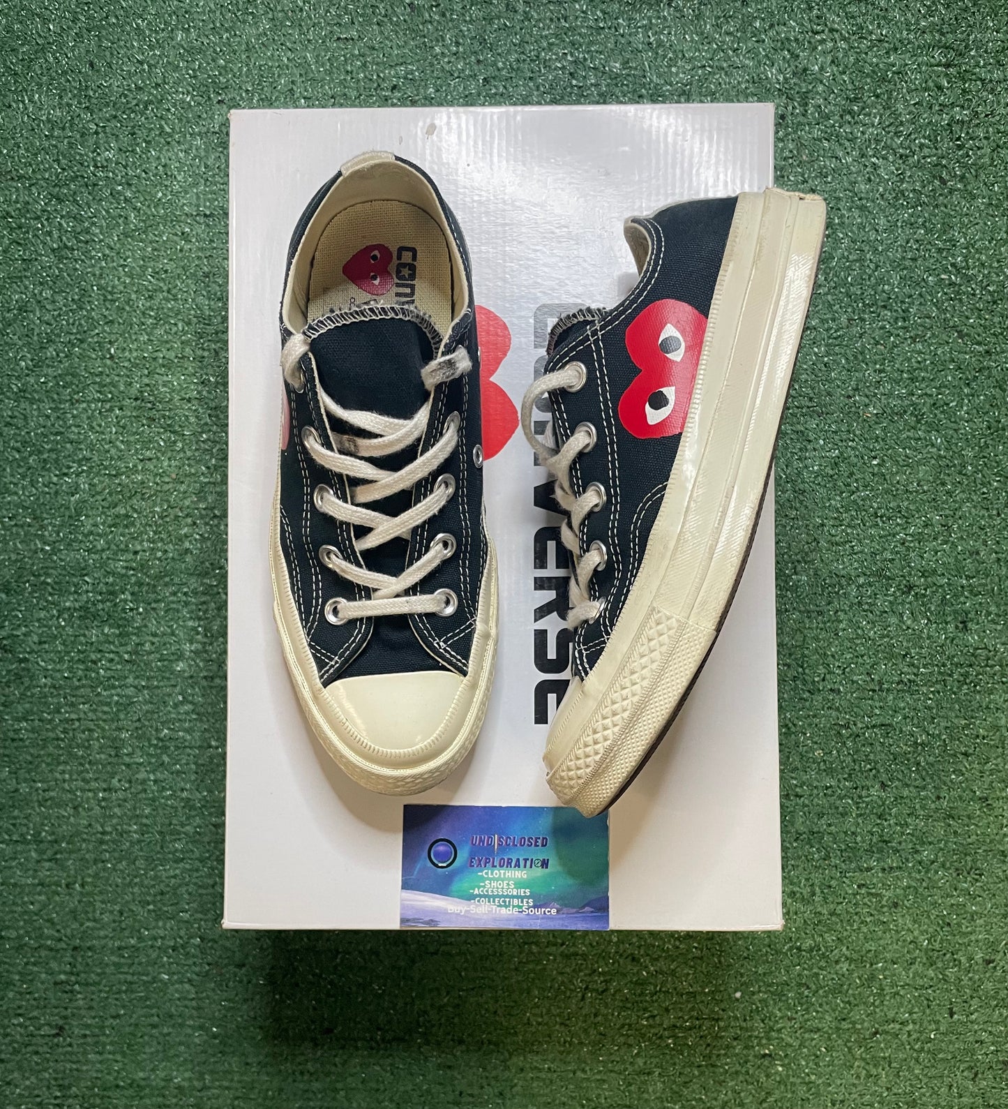 Comme Des Garçon play x converse size 4men/6women