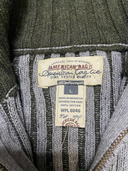 American Rags grey quarter zip