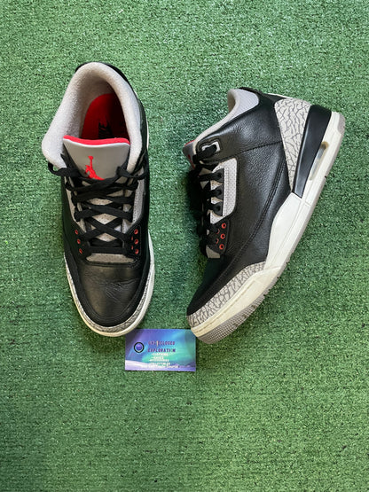 Jordan 3 Black Cement 2025 size 10.5men/12women