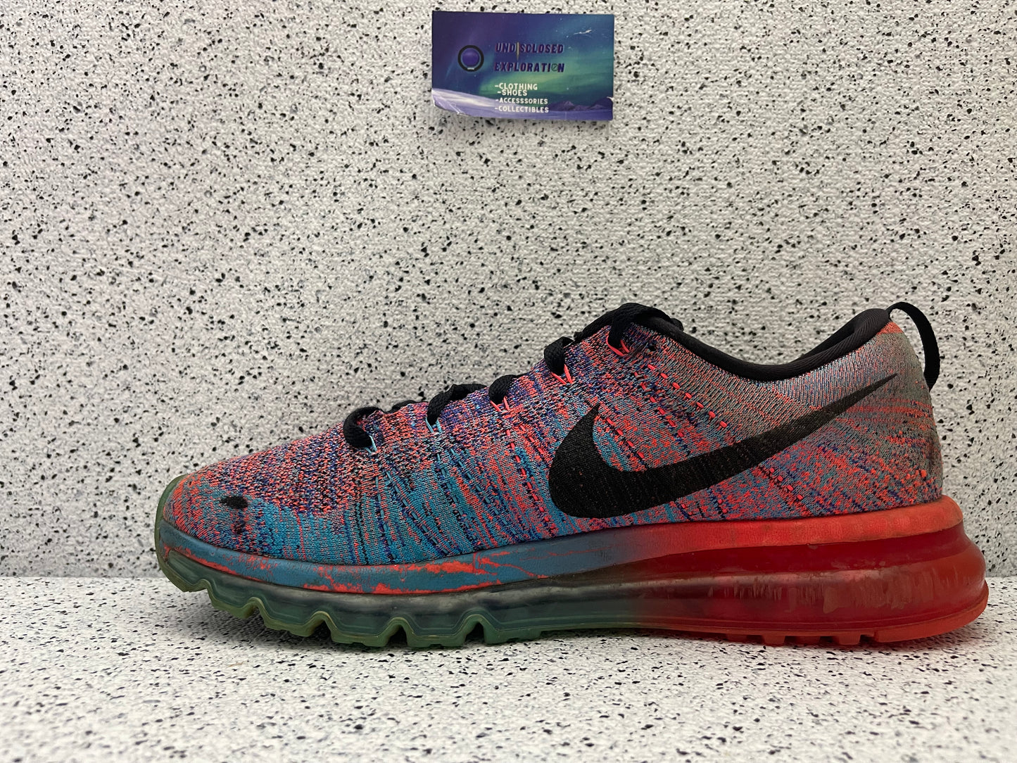 Nike Flynit Air Max Blue Lagoon 11.5 Men/13 Women “Preowned”