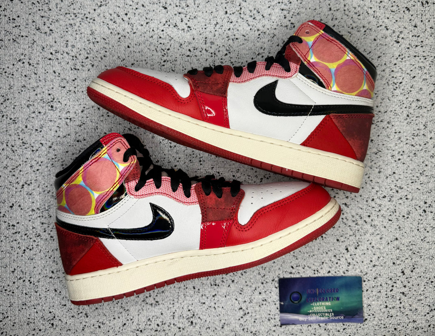 Jordan 1 Spider Man Next Chapter 7 Youth/8.5 Women “Preowned”