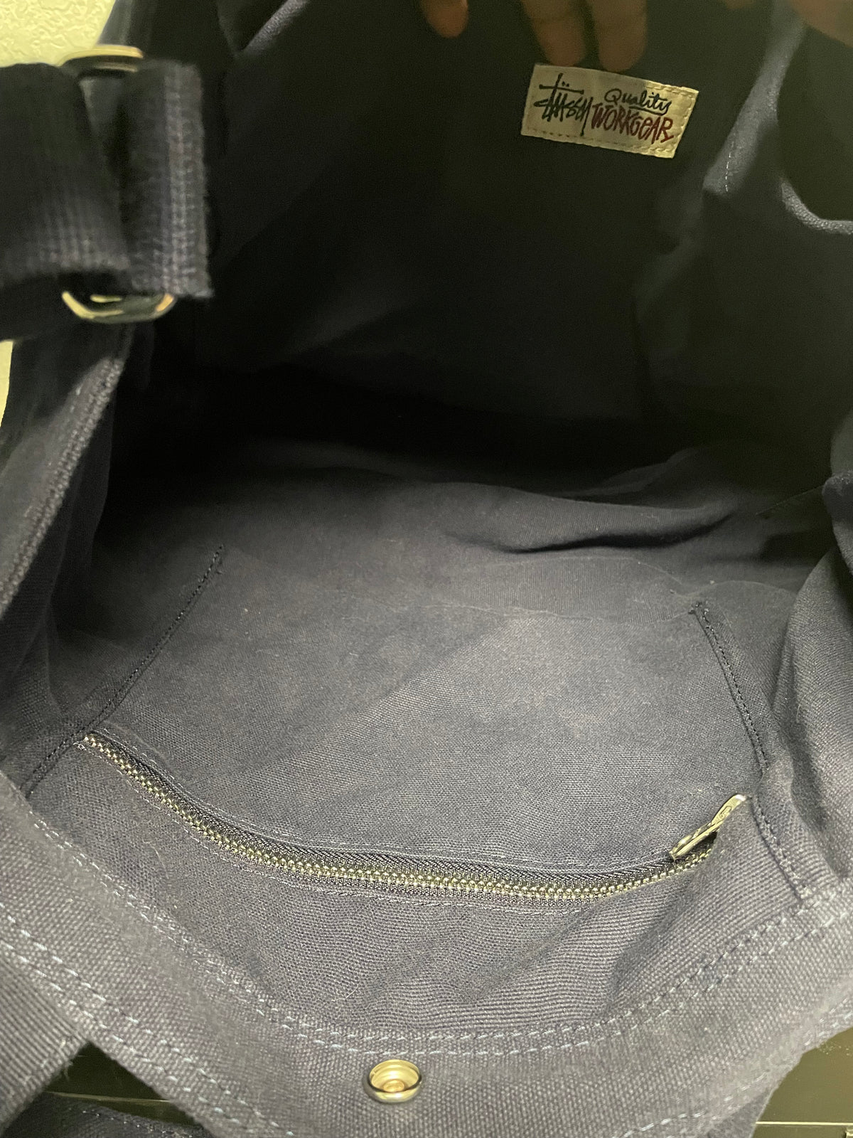 Stussy Canvas Crossbody navy blue Bag