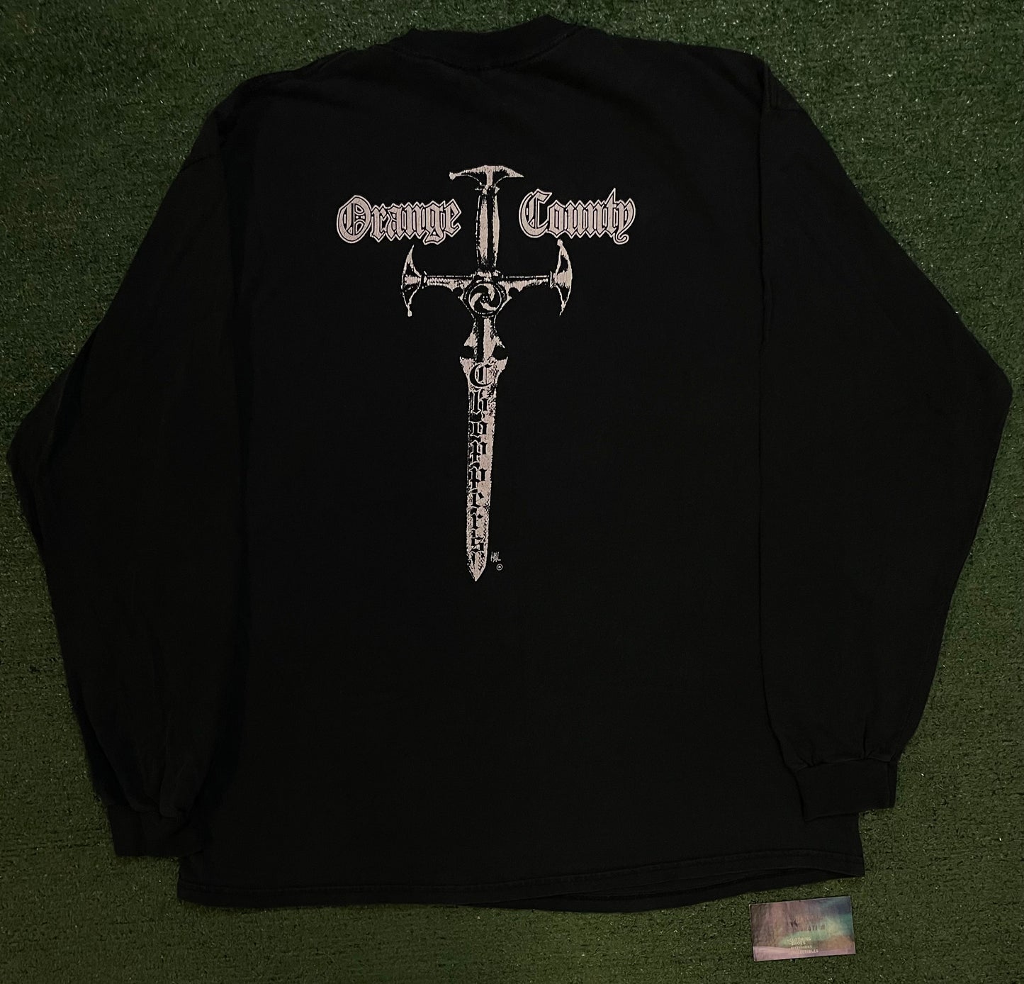 Vintage 1990s Orange County Choppers Longsleeve sword tee