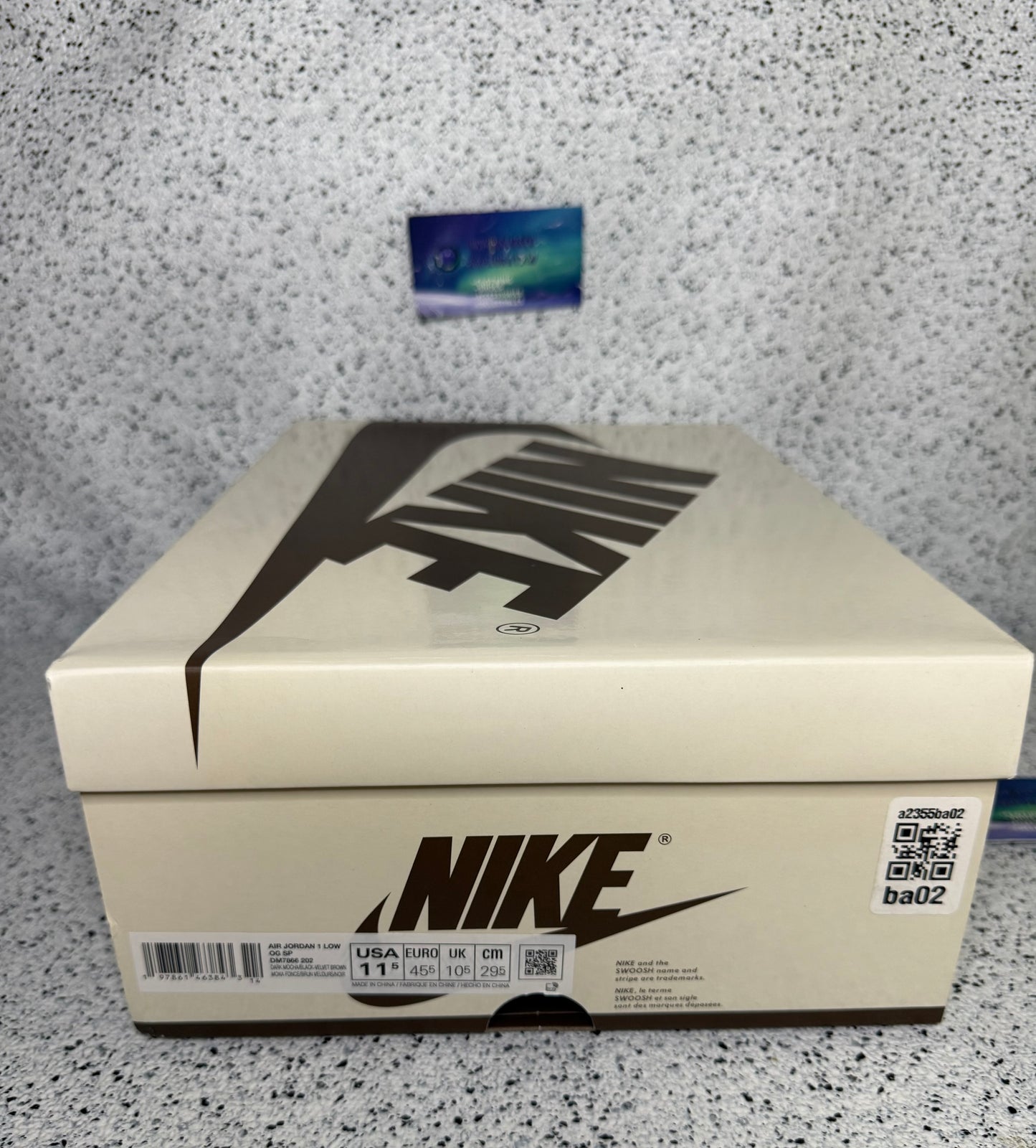 Jordan 1 Low Travis Scott Velvet Brown 11.5 Men/13 Women “Preowned”