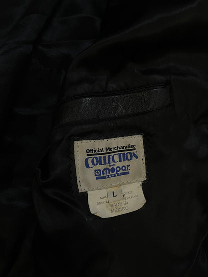 Vintage 2000s Dodge rams suede/leather jacket