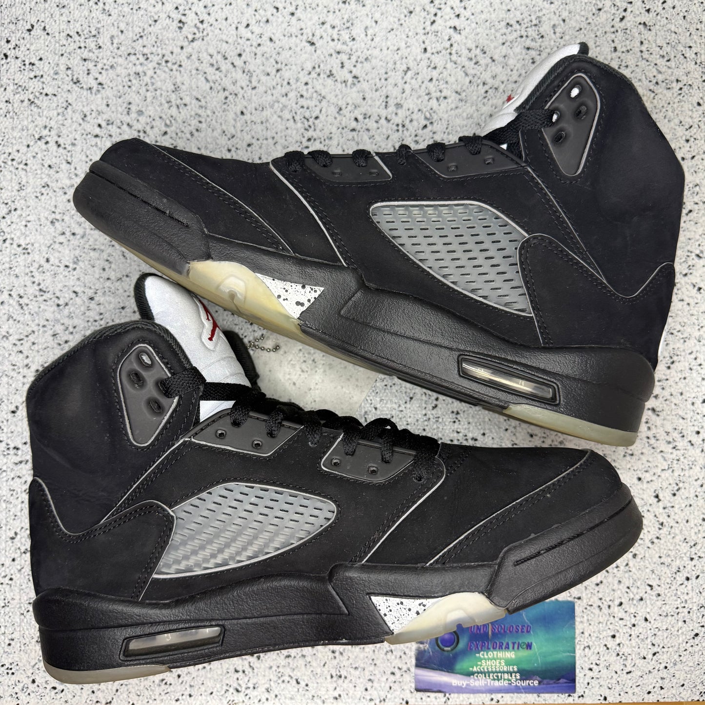 Jordan 5 Black Metallic Reimagined 8.5 Men “Preowned”