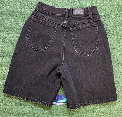 Vintage Lee black denim shorts