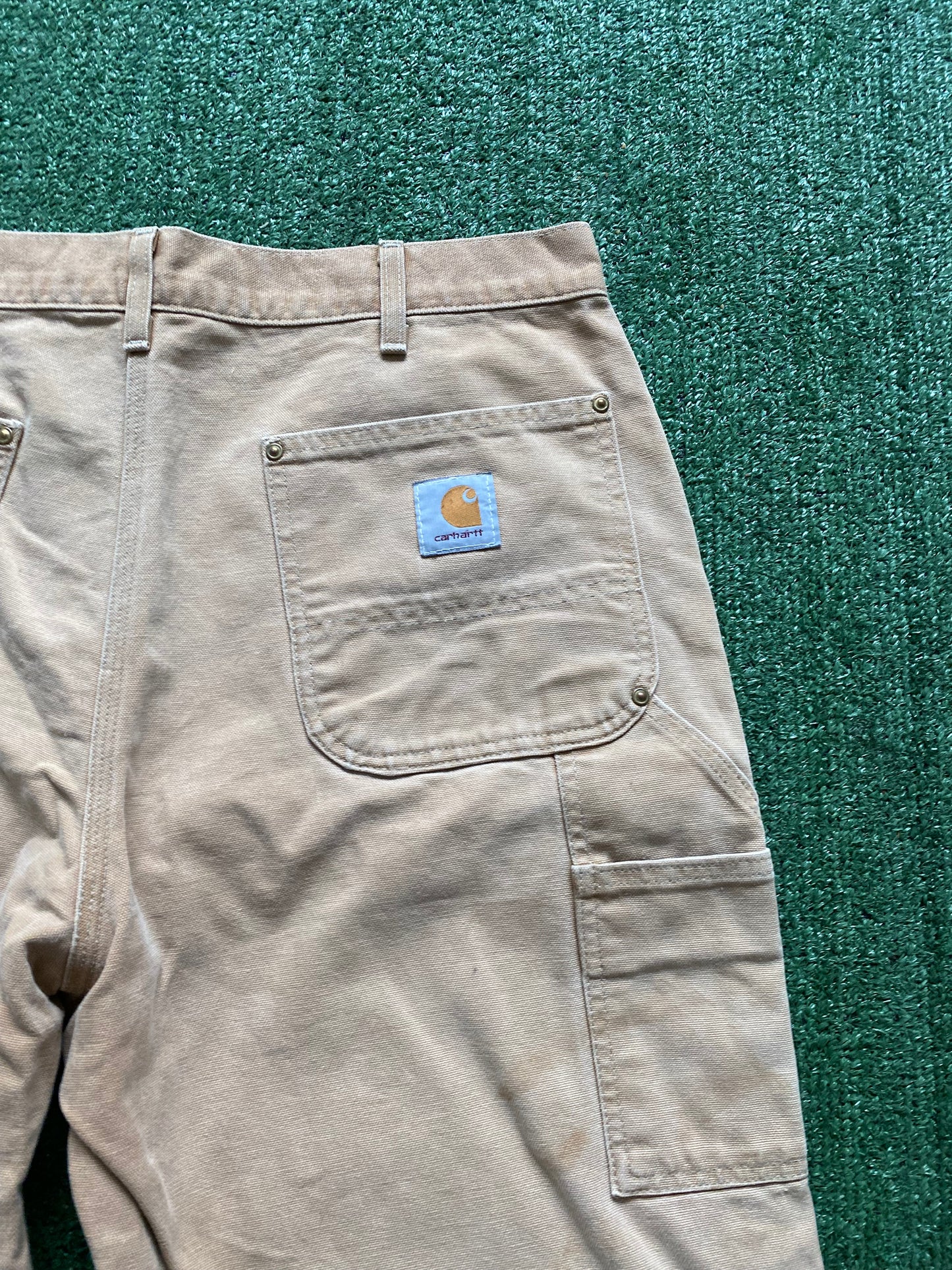 Vintage tan Carhartt double knee pants