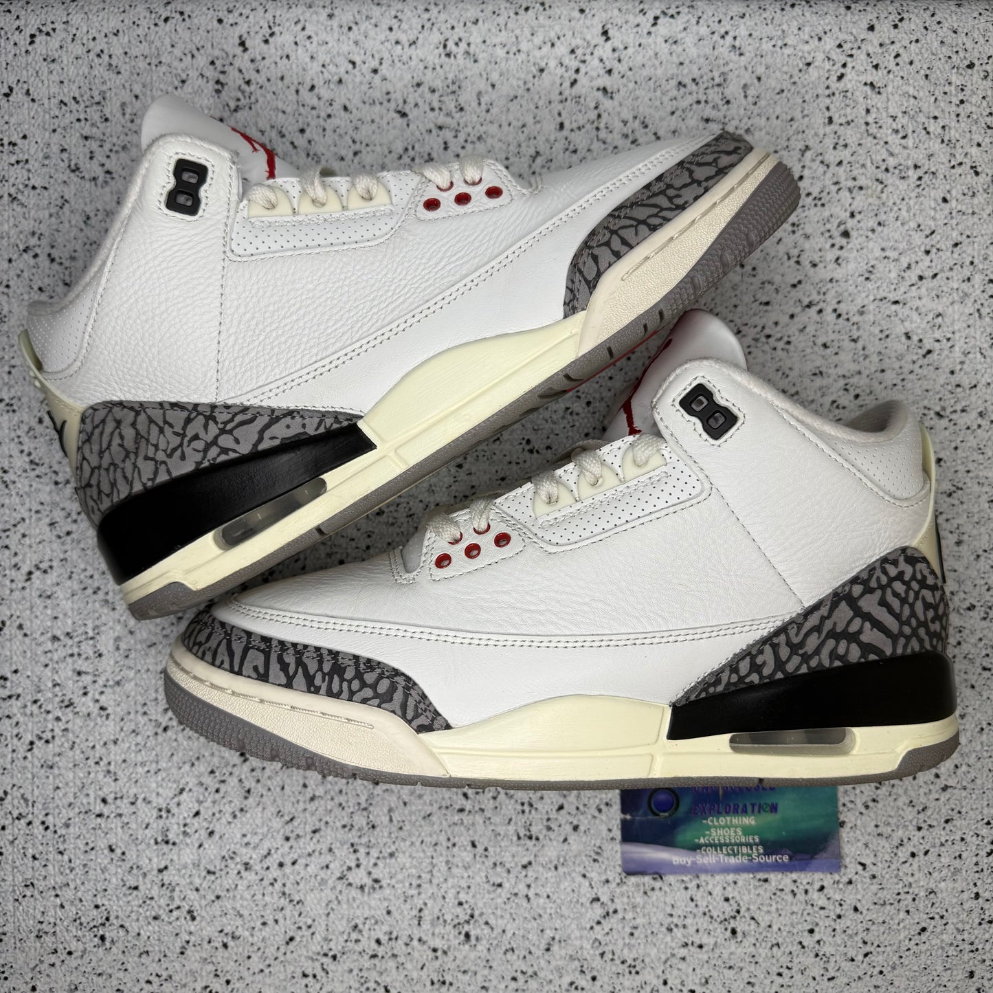 Jordan 3 White Cement Reimagined 8 Men/9.5 Women “Preowned”