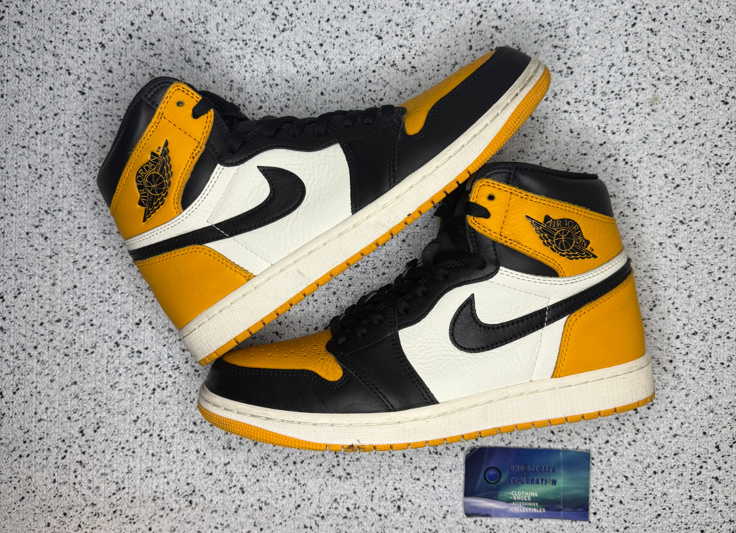 Jordan 1 Yellow Toe Taxi 10 Men/11.5 Women “Preowned”