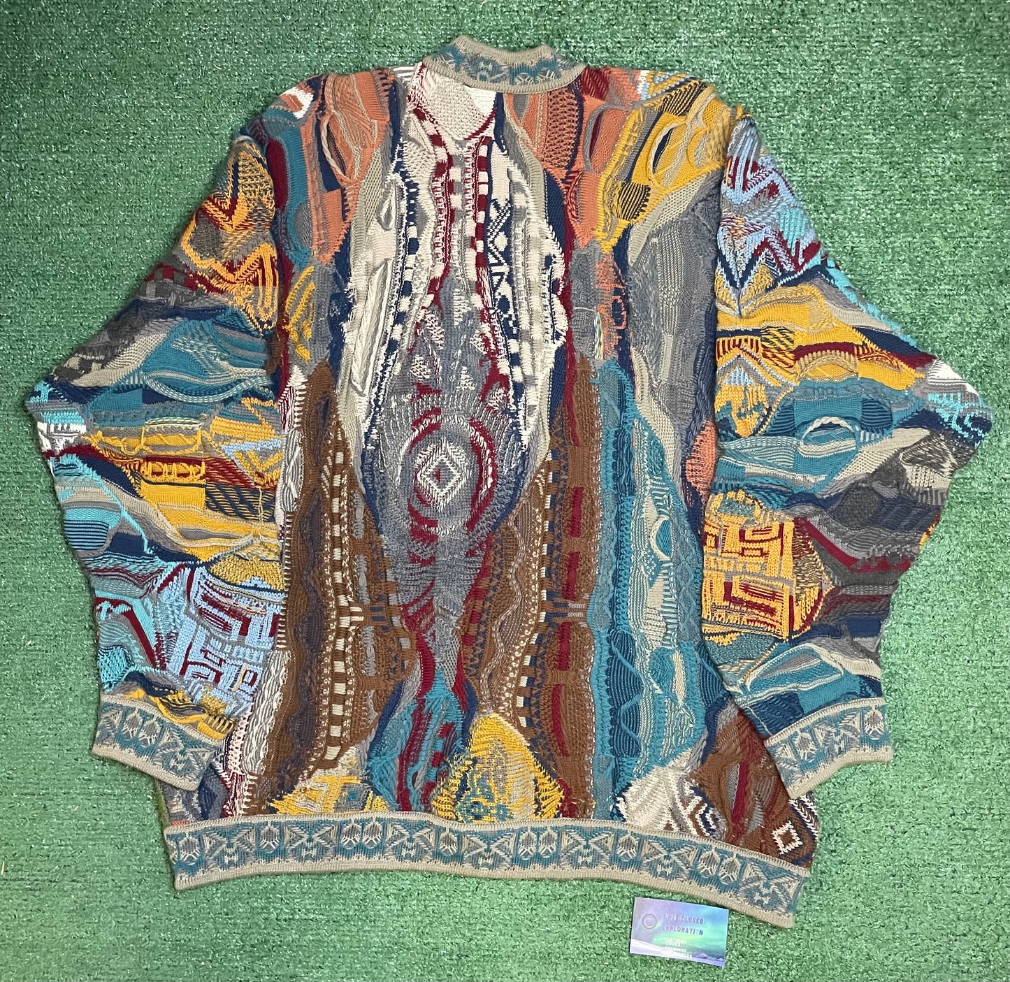 Vintage Coogi cardigan 3D knit