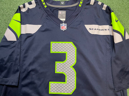 Nike Seattle Seahawks Russell Wilson #3 Blue Jersey