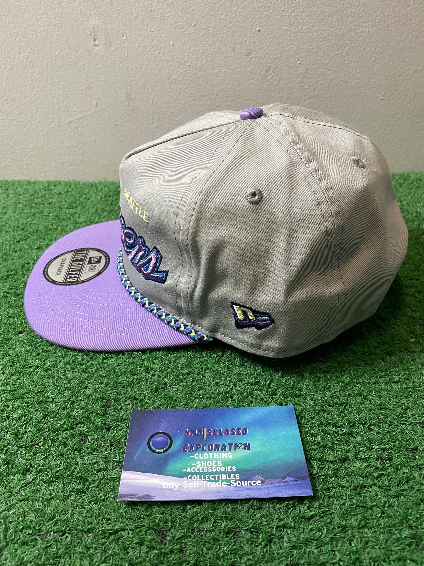 Seattle Mariners grey and light purple hat
