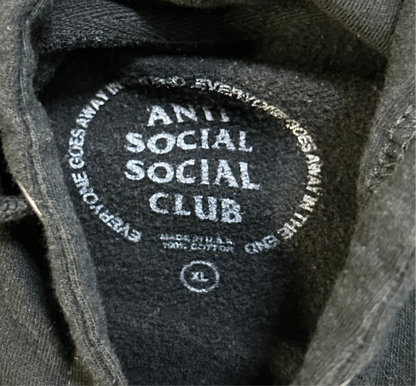 Anti social social club x fragment hoodie