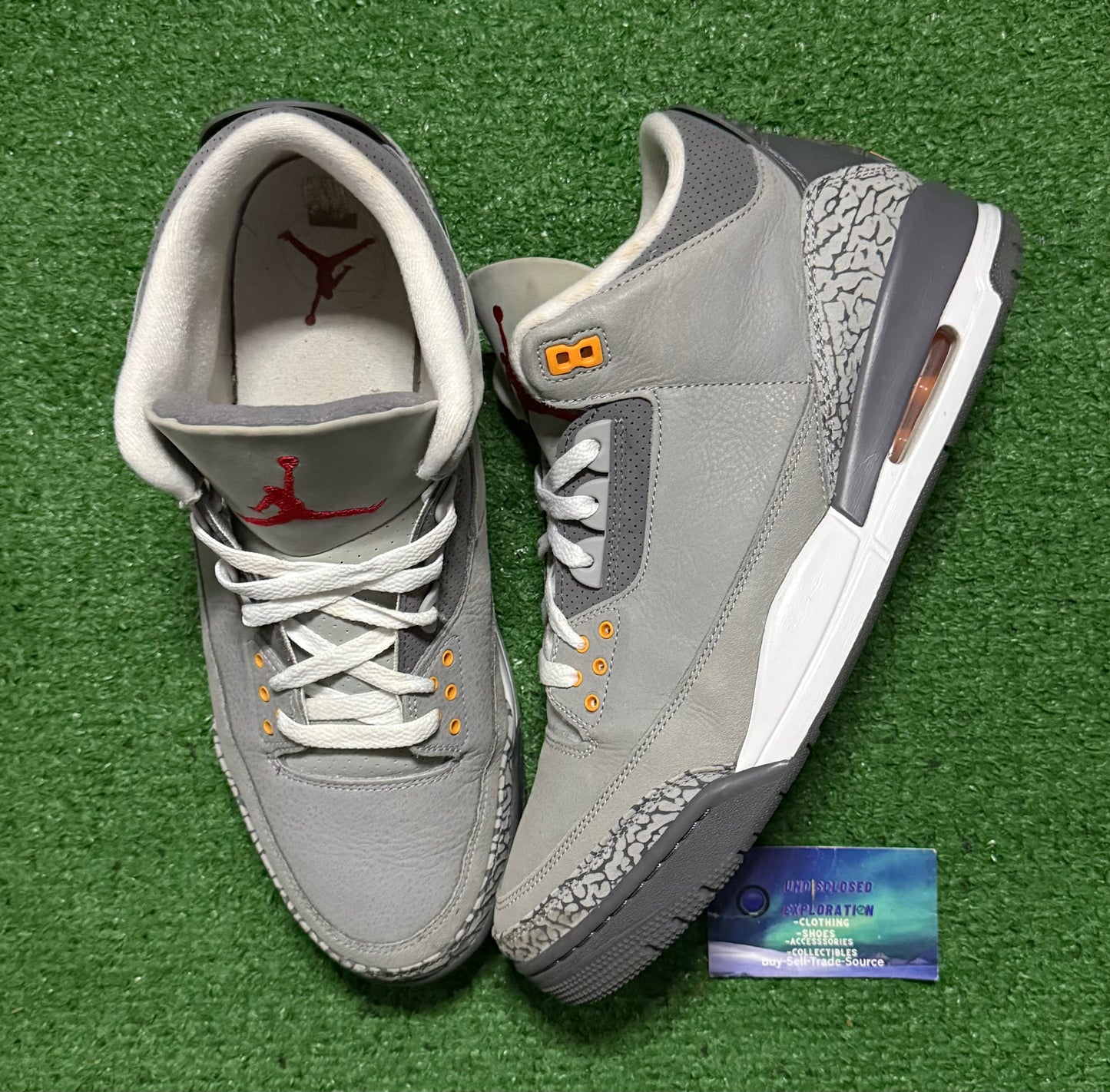 Jordan 3 Cool Grey 13 Men/14.5 Women “Preowned”