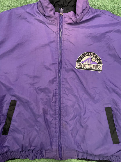 Vintage 1990s Colorado Rockies reversible jacket