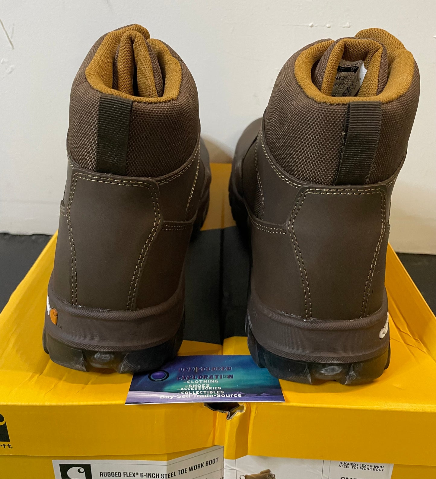 Carhartt rugged flex steel toe work boot brown