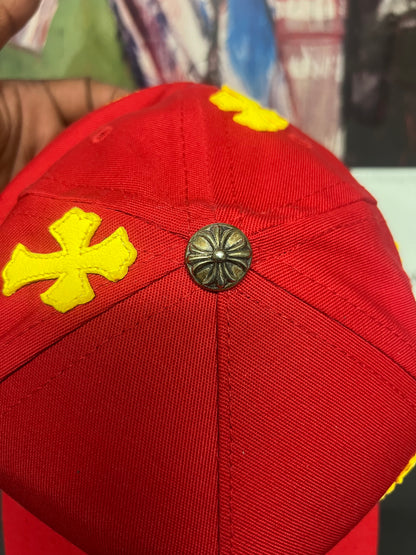 Chrome Hearts CH Cross Patch Red/Yellow hat