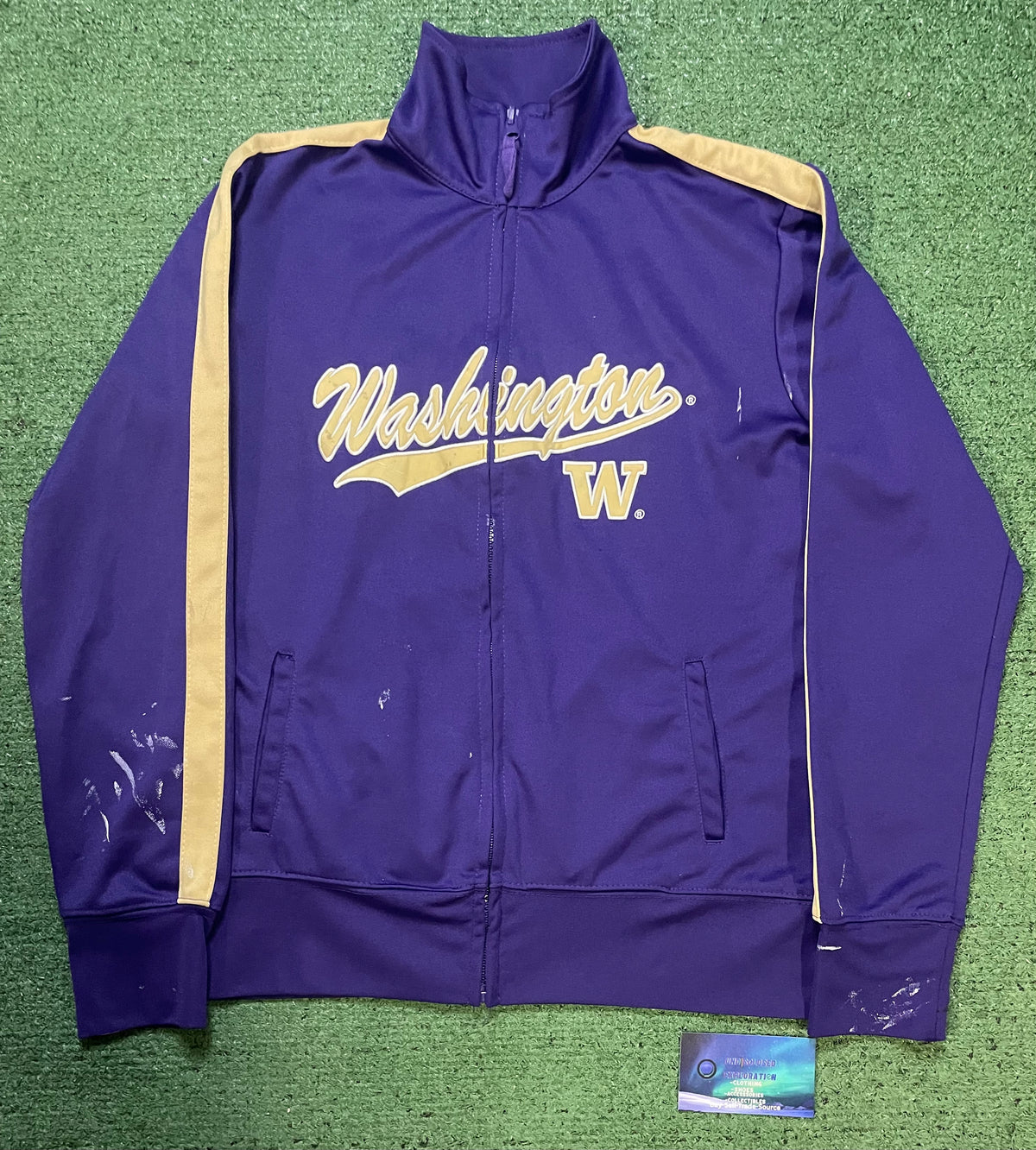 University of Washington purple & gold track jacket