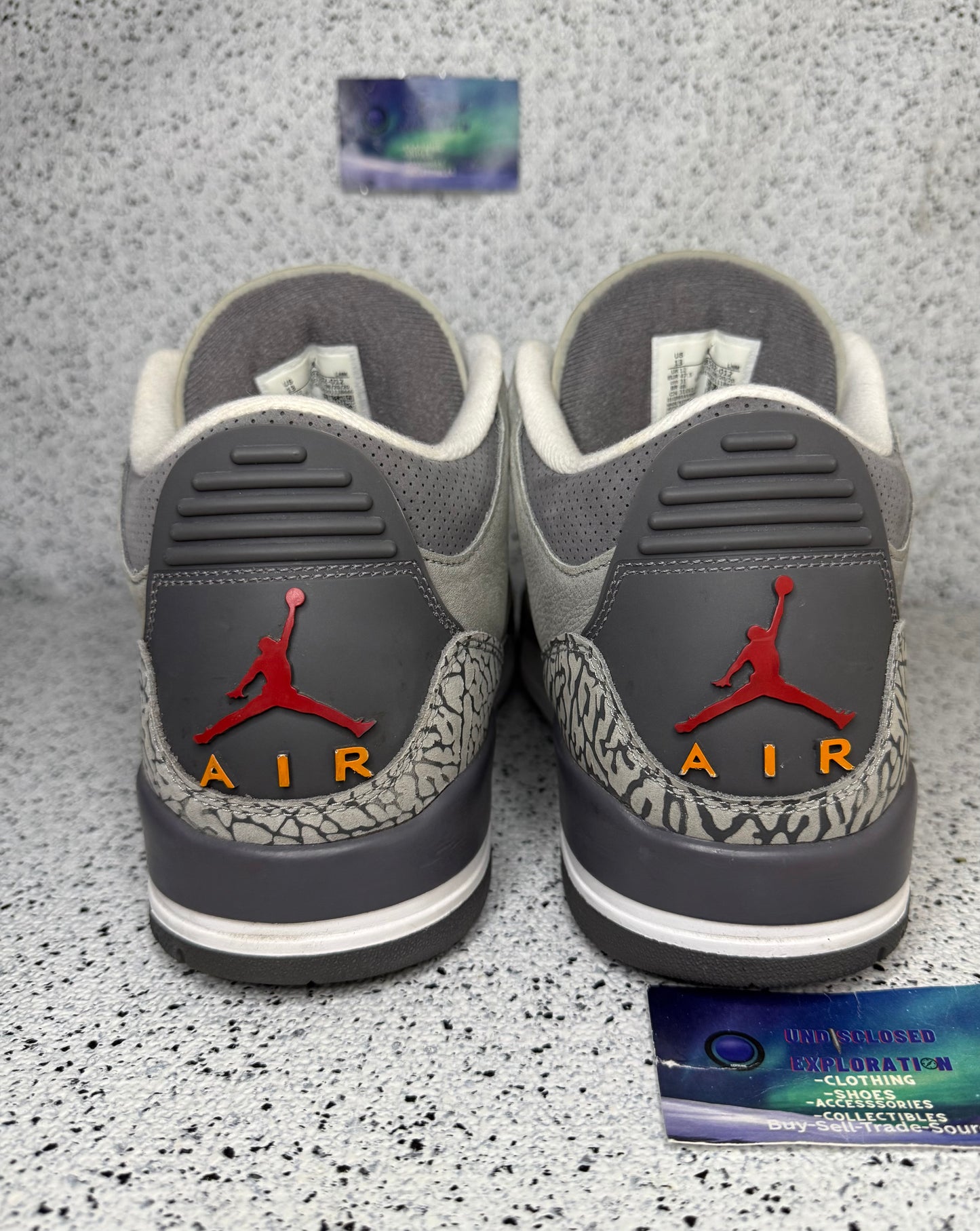 Jordan 3 Cool Grey 13 Men/14.5 Women “Preowned”