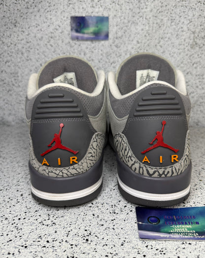 Jordan 3 Cool Grey 13 Men/14.5 Women “Preowned”