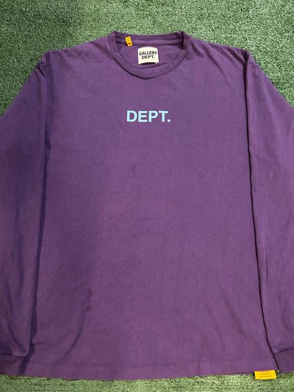 Gallery dept longsleeve purple. tee