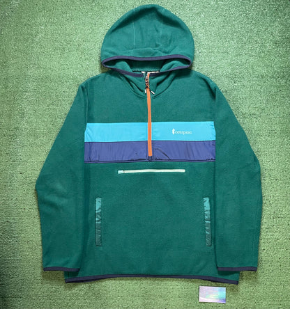 Cotopaxi green teca fleece hoodie