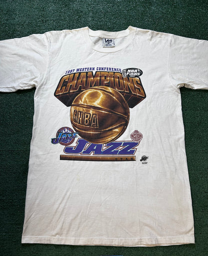 Vintage 1990s western conference Utah jazz tee
