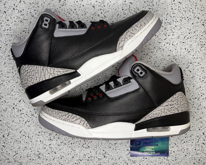 Jordan 3 Black Cement 11 Men/12.5 Women “Preowned”