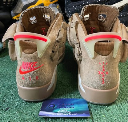Jordan 6 Travis Scott British khaki size 11men/12.5women