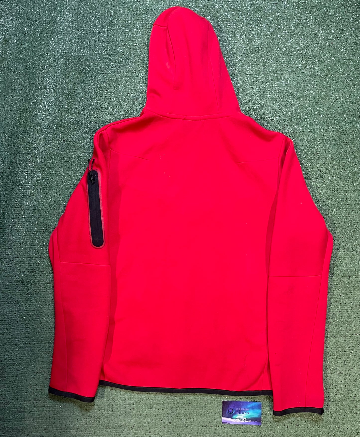 Nike tech fleece red hoodie