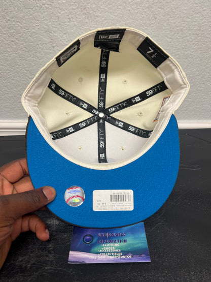 Seattle mariners 40th anniversary cream& brown fitted hat