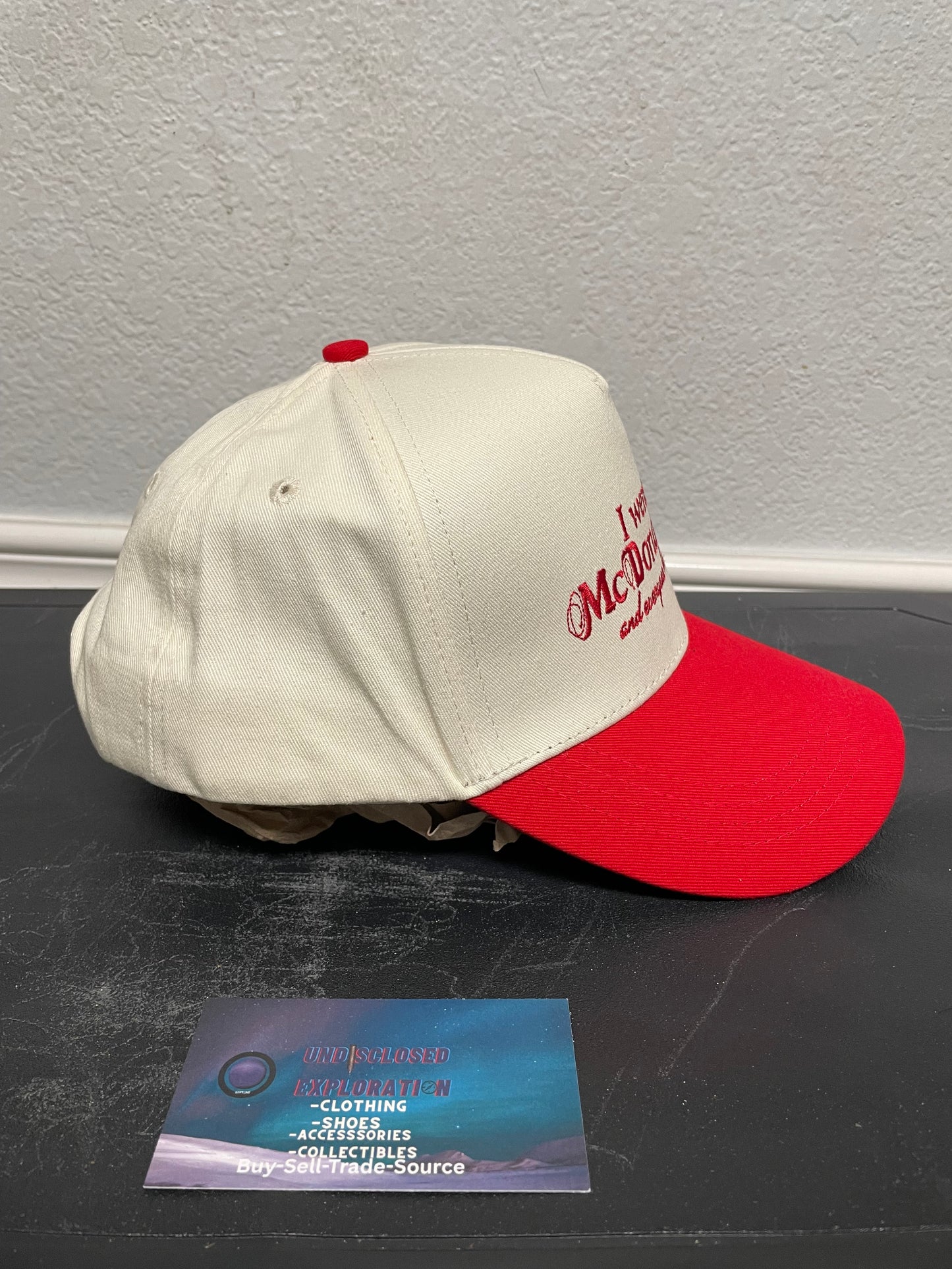 McDonaldland cream & red hat