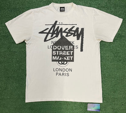 Stussy X Dover Street market world tour tee