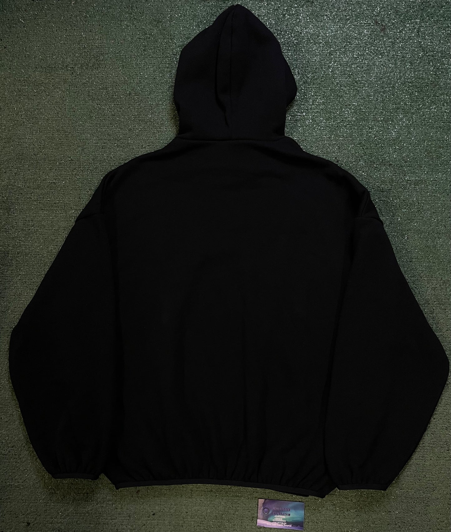Fear of god Essentials jet black hoodie