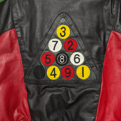 Vintage Custom 8 Ball Pool Leather Jacket