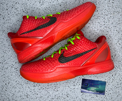 Kobe 6 Reverse Grinch 11.5 Men/13 Women “Preowned”