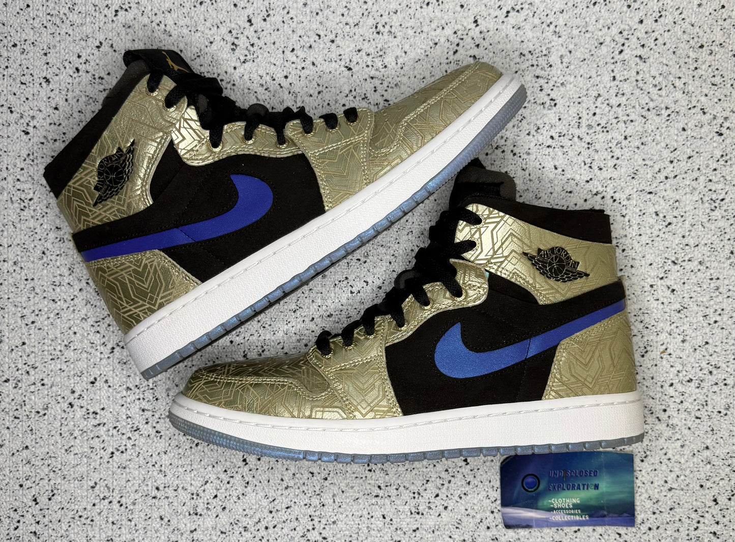 Jordan 1 Zoom CMFT Gold Laser 9 Men/10.5 Women “Preowned”