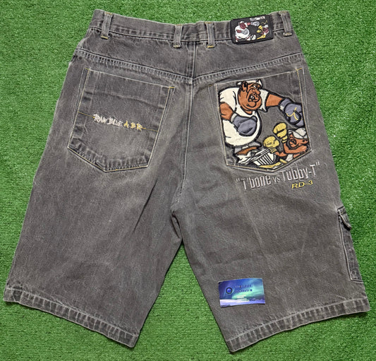 Vintage Raw Blue Jorts