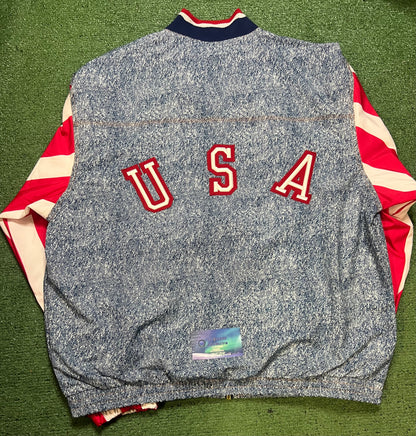 Adidas USA Soccer 1994 Denim Graphic Track Jacket