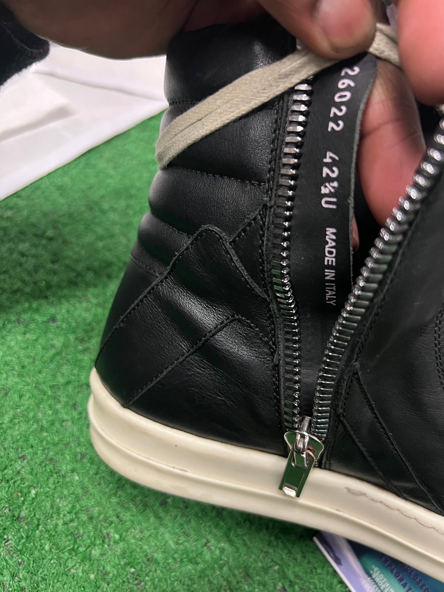 Rick Owens geobasket black size 9.5men/11women(EU 42.5)