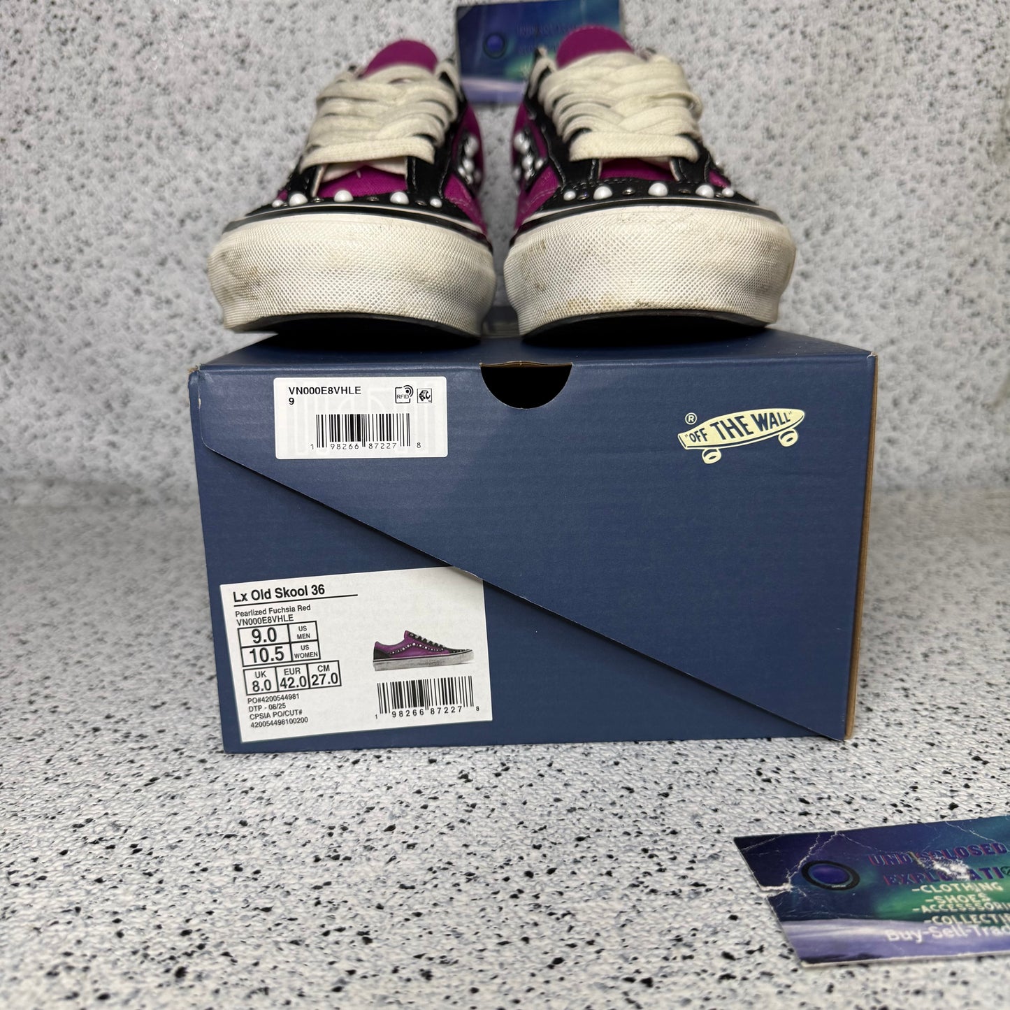 Vans Old Skool 36 Pearlized Fuchsia Pink 9 Men “Preowned”