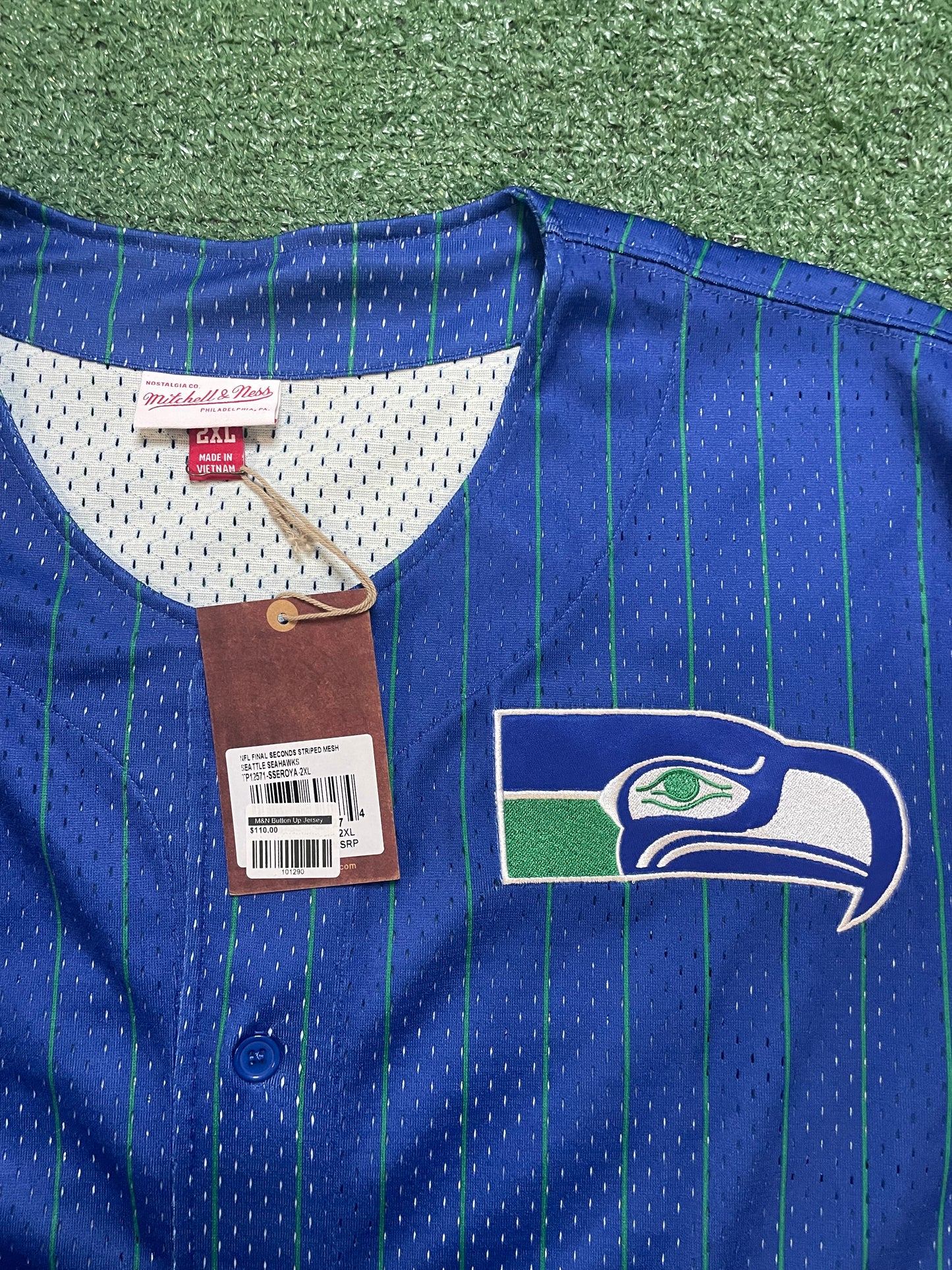 Seattle Seahawks Mitchell & Ness baseball jersey