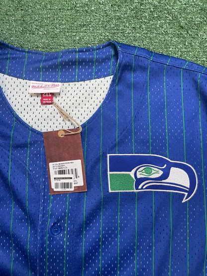 Seattle Seahawks Mitchell & Ness baseball jersey