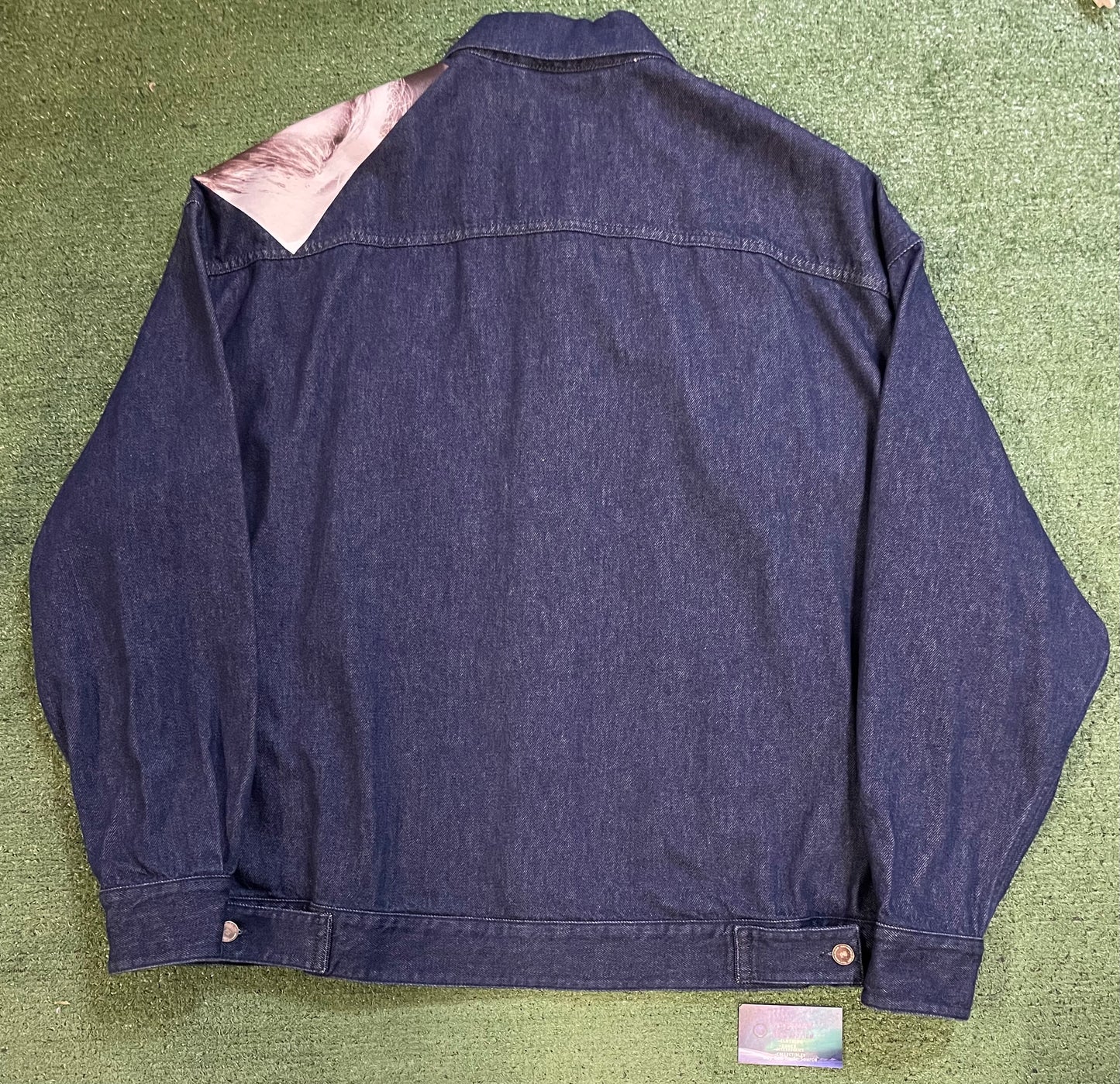 Raf Simons portrait denim Jean jacket