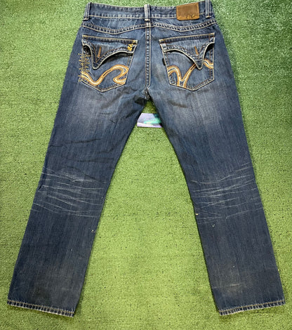 Rivet De Cru embroidered jeans