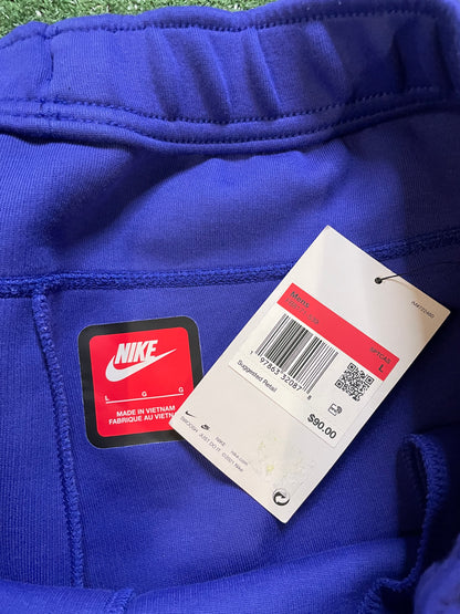 Nike tech fleece blue shorts