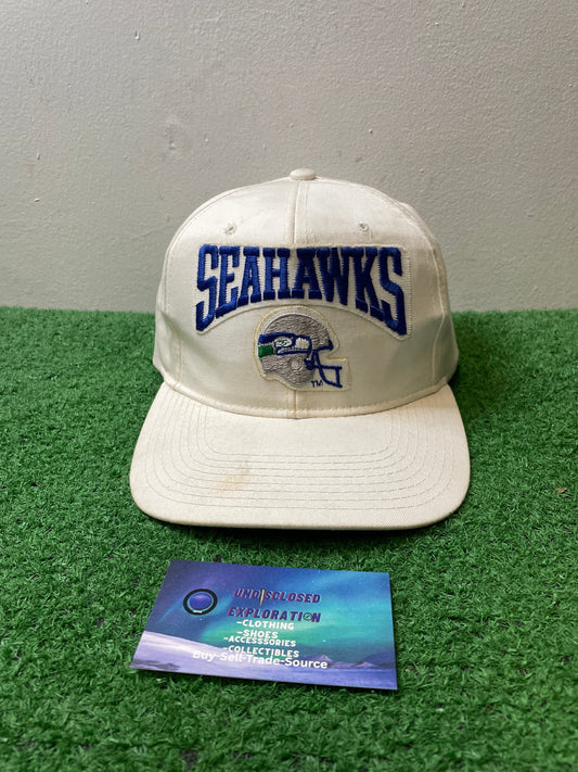 Vintage 1990s Seattle Seahawks arch logo hat