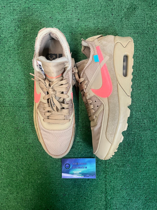 Nike off white air max 90 dessert ore size 10.5men/12women